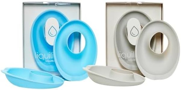 LiquiBands Silicone Wrist Bands for Washing Face - Spa Face Wash Wristbands That Keep You Dry - 1 Pair of Wrist Water Guards - Essential Beauty Accessory for Teen Girls (Sky Blue & Dove Grey)
