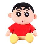 HUG 'n' FEEL SOFT TOYS Shinchan Soft Toys, Baby Toys, Soft Toys for Kids, Soft Toy, Soft Toy for Girls, Birthday Gift for Girls, Birthday Gift for Girls, Gift Items, (32 cm- Multi-Color)