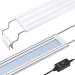 FEDOUR Full Spectrum LED Aquarium Light: 60-80cm Classic LED Fish Tank Light with Timer, Aquarium Plant Light with Stable Extendable Brackets