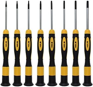 NOREX Juego de destornilladores de precisión Torx magnéticos, juego de destornilladores Torx Mini | Juego de destornilladores pequeños para mecánicos de precisión | Destornilladores Torx