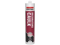 Pack of 3, Soudal Decorator Caulk Gap & Crack Filler Acrylic Silcone Adhesive Sealant