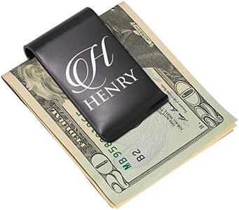 My Personal Memories Custom Engraved Metal Money Clip - Personalized for Men, Him, Dad (Black)