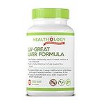 Healthology LIV-GREAT | All Natural Advanced Liver Detox Supplement | Organic liver cleanse Supplement That Protects From Liver Damage| A Complete Liver Supplement That Contains Milk Thistle Extract, Artichoke, Dandelion Root |