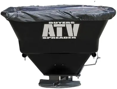 Buyers Products ATVS100 ATV Broadcast Spreader, All-Purpose Spreader for Salt, Seed & Fertilizer, 100 lb. Capacity W/ Rain Cover, ATV/UTV, Deer Feed Spreader, Salt Spreader, Lawn & Garden Spreader