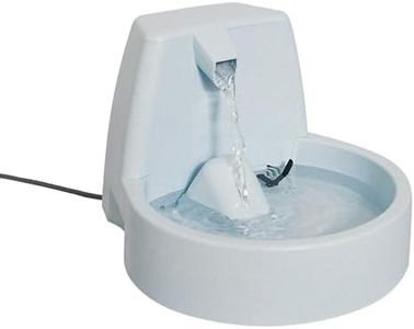 PetSafe Drinkwell Original Automatic Cat Water Fountain or Dog Water Dispenser - Encourages Drinking - Fresh Filtered Hydration - Durable Plastic Fountain - 50 oz Capacity