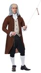 Adult Benjamin Franklin Costume Large Brown