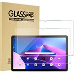 ProCase 2 Pack Screen Protector for Lenovo Tab M10 Plus 3rd Gen 10.6 Inch 2022, Tempered Glass Screen Film Guard for 10.6" Lenovo Tab M10 Plus Gen 3 TB125FU TB128FU TB128XU 2022 Release