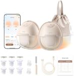 eufy Wearable Breast Pump S1, Hands-Free Electric Breast Pump with Heating Tech, App Control, Personalized Smart Rhythm, Hospital Grade Suction, Portable, Discreet, Leak-Proof & Ultra-Quiet
