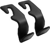 2 Pack Leather Car Headrest Hooks, 