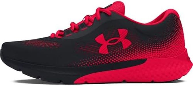 Under Armour Charged Rogue 4 - Scarpe da corsa da uomo, (003) Nero/Rosso/Rosso, 42 EU