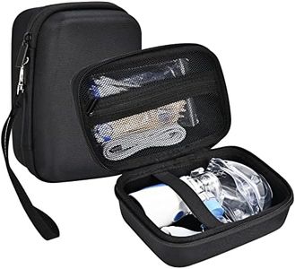 ProCase Carrying Case for Portable Nebulizer Travel, Handheld Nebulizador Machine for Adults Kids, Hard Storage Bag with Pocket for Chamber Inhaler Spacer Asthma Medicine Kits [Case ONLY] -Black