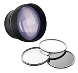 Nikon Coolpix L820 2.2X High Definition Super Telephoto Lens + Lens/Filter Adapters + 62mm 3 Piece Filter Kit + Nwv Direct 5 Piece Cleaning Kit