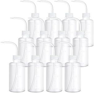 12 Pcs Lab Squeeze Bottle 250ml Plastic Safety Wash Bottles Squirt Bottle Tattoo Bottle for Cleaning Water Tools Plant Irrigation Experiments Tattoo Supplies, 8oz (Clear)