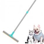 Fido Fave Xtra Pet Hair Removal Broom Reusable Carpet Rake with 131cm Handle, Great for Dog and Cat Hair Remover, Rubber Broom for Carpets, Rugs and Floors, Deep Cleaning Carpet Cleaner for Pet Owners