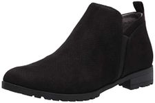 Dr. Scholl's Women's Rollin Ankle Boot, Black Microfiber, 8 UK