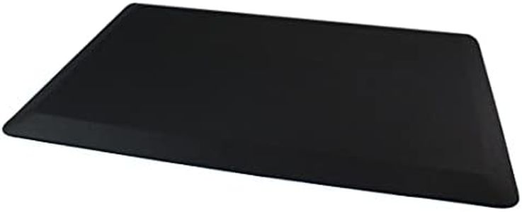 Ultralux Anti-Ermüdungsmatte für Steharbeitsplätze, dicke rutschfeste gepolsterte Küchenbodenmatte 2cm dick Küchenteppich, 40 x 60cm ergonomisch Steh komfortmatte für Büro, Haus, Schwarz Stehunterlage