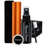 Vinyl Record Cleaning Kit 4-in-1, Ultra-Soft Velvet Record Brush, Anti-Static Record Cleaner Solution, Anti-Static Stylus Gel, Duster Brush, Professional Record Cleaner for Vinyl LP Album