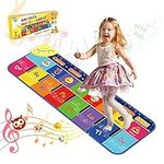 1-5 Year Old Girls Gifts,TopDollo Baby Musical Mats Sensory Toys for Toddlers Baby Piano Playmat,Educational Toys for 1 2 3 4 5 Year Old, Birthday Gifts for Boys Girls