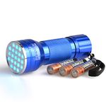 PeeDar 2.0 UV Pet Urine Detector Black Light LED Flashlight + Cat & Dog Behaviour Guide. Ultra Bright Optimal 380-385NM Wavelength Finds Invisible Stains Instantly! Stop Pet Pee Issues Forever