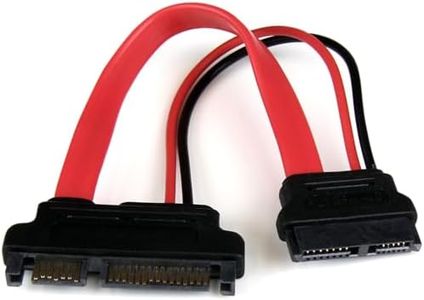 StarTech.com Adaptador Cable SATA 15cm Slimline Línea Delgada a SATA con Alimentación Corriente - Hembra a Macho