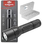 SureFire G2X LE Compact LED Flashlight 600 Lumen Tactical Light, Black Bundle with a Lightjunction Battery Box