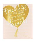 UK Greetings Birthday Card for Her/Friend - Pretty Gold Heart, 159mm x 184mm