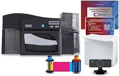 Bodno Fargo DTC4500e Dual Sided ID Card Printer & Complete Supplies Package ID Software - Bronze Edition