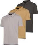 3 Pack Big and Tall King SizeShort Sleeve Polo Shirts for Men Golf Mens Collared Shirt Polos Casual Dri Fit Ropa Hombre Athletic Tennis Work Pocket