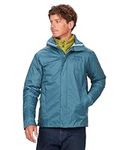 Marmot Men's PreCip Eco Jacket, Waterproof Rain Jacket, Windproof Raincoat, Breathable, Foldable Hardshell Windbreaker, Ideal for Cycling & Hiking, Moon River, XL