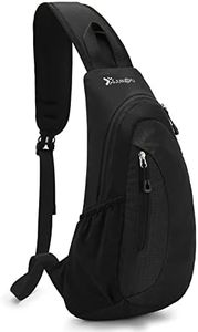 Larkumio Hombre Mochilas Cruzadas Impermeable Bolso de Hombro Bolsa de Pecho de Gran Capacidad Para Viajes, Trabajo, Escuela,Negro