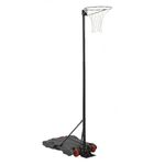 Charles Bentley Portable, Adjustable, Free Standing, Netball Post and Hoop, Adjustable, 2.75m Maximum, Portable, Weighted Base, For Adults, Kids, Teens, Garden, Patio, Garage, Indoors (275x74x54cm)