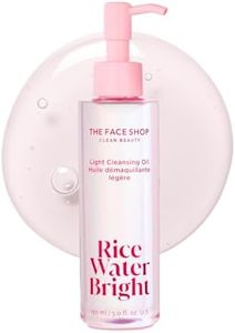 The Face Shop Rice Water Bright Light Facial Cleansing Oil, Daily Makeup Remover, Oil Cleanser, Vegan, Korean Skin Care with Jojoba Oil, Face Pore Cleanser, 150ml