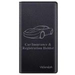 Premium Car Registration and Insurance Card Holder, Car Document Holder for Cards, Driver License & other Essential Documents