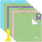 IModeur 10 Pack Cutting Mats for Cricut -12"x12" Cutting Mats for Cricut Accessories - Mats for Cricut Explore Air 2/ Maker 2/3