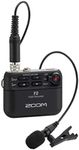 Zoom F2 Lavalier Body-Pack Compact Recorder, 32-Bit Float Recording, No Clipping, Audio for Video, Records to SD, and Battery Powered with Included Lavalier Microphone