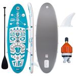 FunWater Ultra-Light Inflatable Paddleboards for All Skill Levels Stand Up Paddle Board Paddleboard with SUP Accessories Paddle Board, Paddle, Air Valve Adapters,Fins