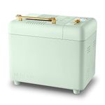 Neretva Bread Maker Machine, 15-in-1 2LB Automatic Breadmaker with Gluten Free Sourdough Setting (Green)