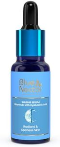 Blue Nectar Vitamin C Serum with Hyaluronic Acid, Natural Ayurvedic Face Serum - Brightening Serum for Even Skin Tone (9 Herbs, 30ml)