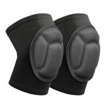 flintronic Volleyball Dance Knee Pads, Thick Sponge Work Knee Pads, Highly Elasticated Knee Pads, Anti-Slip Collision Avoidance Knee Pads for Volleyball, Handball, Dance (M)