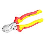 S&R Cable Shears/Side Cutter - VDE Tested up to 1000V, 200mm, 70C Steel, Hardness 66 HRC - Professional Cable Cutter for Electricians, Assembly, Workshop with Ergonomic Handles