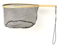 Eagle Claw NTRTR Wood Trout Net W/Rubberized Netting