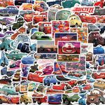 100 Pcs Cartoon Cars Stickers, Animation Cars Stickers Cute Car Stickers for Kids Boys, Party Favors Waterproof Stickers for Water Bottles Skateboard Car Bike Guitar Phone Case Laptop