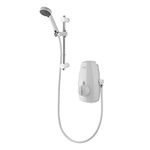 Aqualisa Aquastream Thermo mixer shower with adjustable head - White