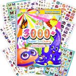 Stickers for Kids, Dcuminkel 1500+ Different Designs ,3000+ Cute Stickers,48 Sheets Super Colorful & Cool Stickers for Kids, Students, Teachers, Adults, Teens. Including Fruits,Animal,Toys,Fish,Cars,Food,Letter,Number Labels and More.Great Gift for Toddles,Girls,Teens’s Birthday,Christmas Halloween or any Holiday.