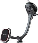 APPS2Car Magnetic Phone Car Mount,Phone Holder for Cars,Magnetic Car Phone Holder Windscreen&Dashboard,Gooseneck Magnet Suction Cup Holder,Suitable for Iphone 12/13/14 Max,Samsung,Google Etc