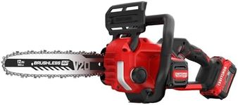 CRAFTSMAN V20 RP Cordless Chainsaw, Powerful and Lightweight, 12 Inch, 5Ah Battery and Charger Included (CMCCS630P1)