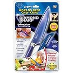 Spark Innovators Corp Diamond Sharp Ds-mc6 As Seen On Tv Knife and Peeler Set, Stainless Steel