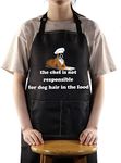 BWWKTOP Boxer Dog Apron With Pockets Boxer Dog Mom Apron Adjustable Kitchen Cooking Apron For Dog Mom Dog Dad, Boxer Dog Chef, Big