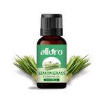 ALLORO Lemon Grass Aroma Essential Fragrance Oil | Good for Skin | Helps in concentration & meditation | Used in Diffusers, Candles, Air Fresheners, Soaps