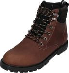 TOMS Men_Boot_Water Resistant Chicory Brown Leather, Men's Hiking Boots, Water Resistant Chic, 11 AU